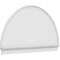 Ekena Millwork Half Round Smooth Architectural Grade PVC Combination Pediment, 76"W x 44-3/4"H x 2-3/4"P PEDPC076X450HRO00 - alternate 1